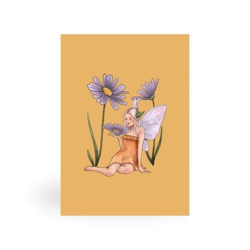 postikortti-summer-fairies-keiju-keltainen