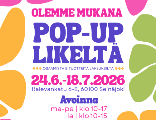 Pop-up Likeltä Seinäjoen keskustassa kesällä